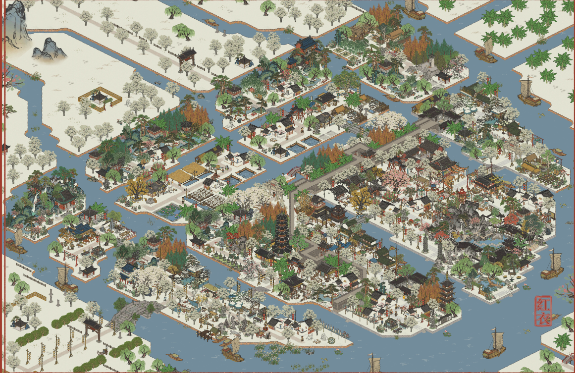 江南百景图分水狸怎么布局