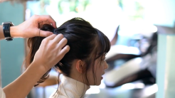 简单编发教程中长发