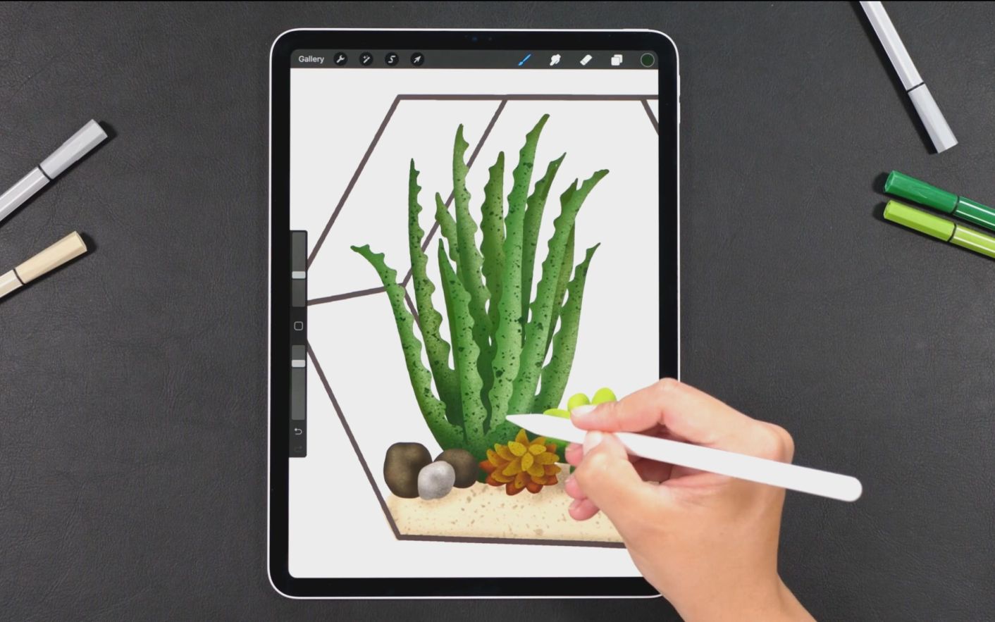 procreate怎么设置画笔平滑